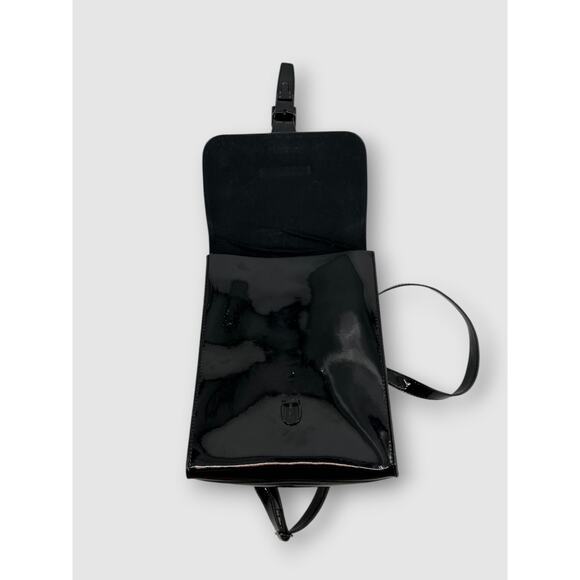 Dr. Martens Black Patent Mini Backpack with Buckle Closure main image 5
